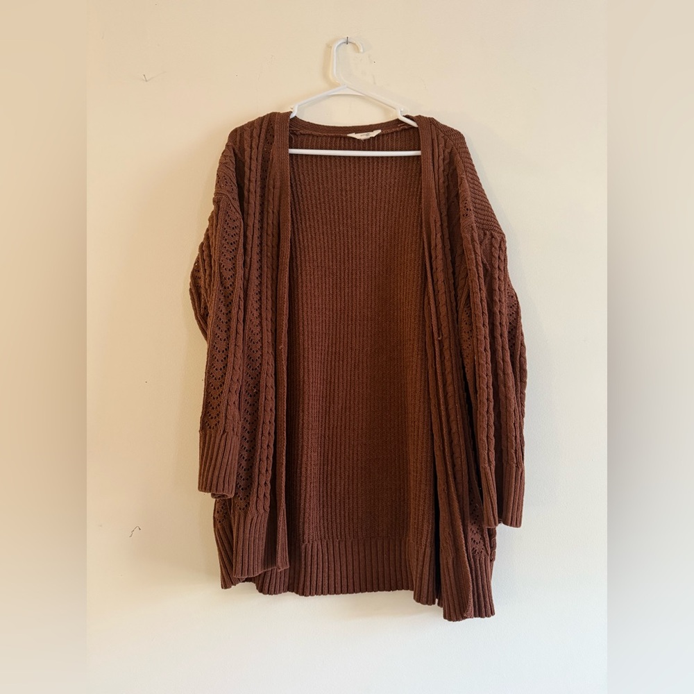 Burgundy cardigan